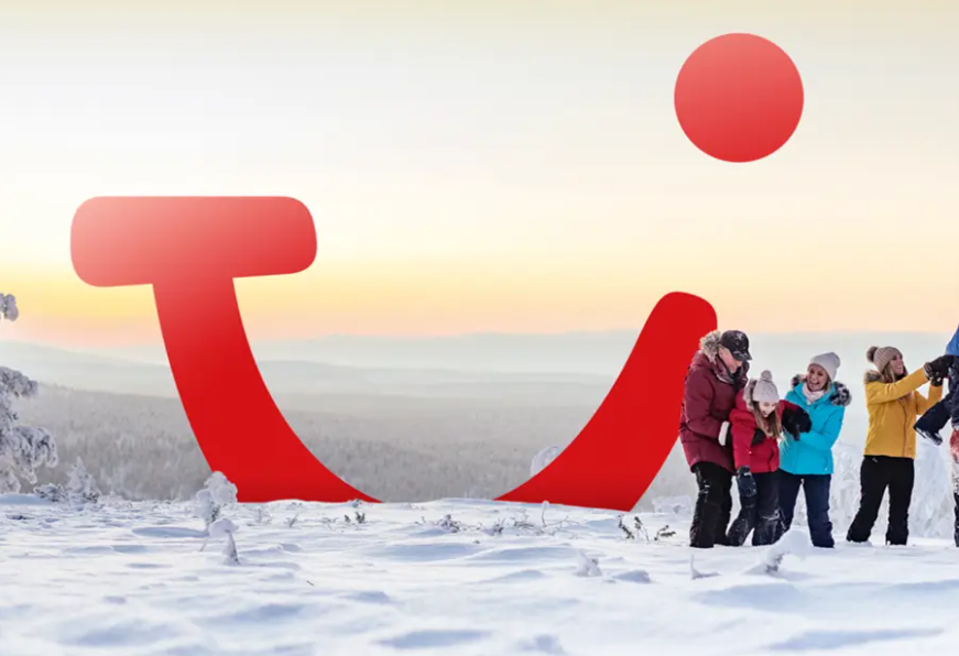TUI logo in the snow